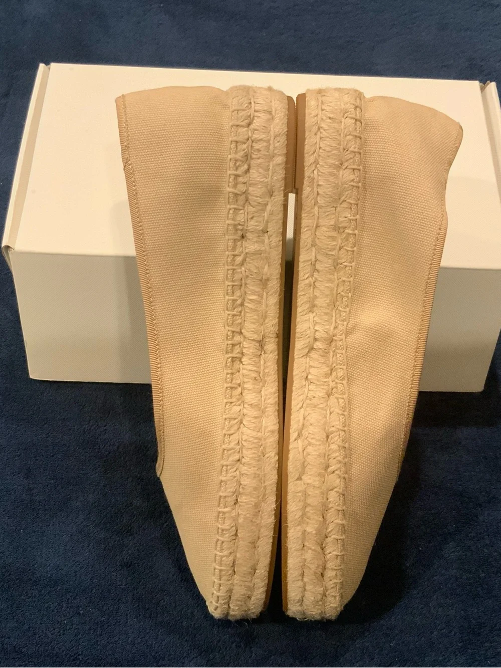 Ralph Lauren Beige Canvas Espadrille Flats- Women’s size 11